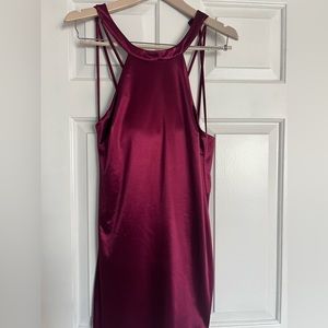 WORN ONCE / Macy’s Short Cocktail Dress / Satin / Size: 13